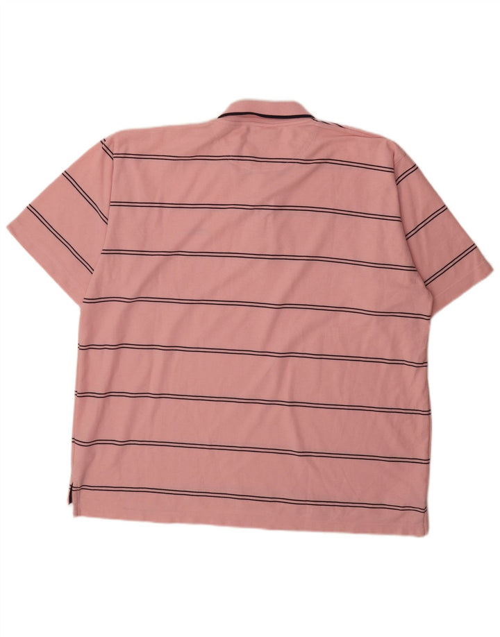 Ανδρικό πουκάμισο Umbro Polo 2XL Ροζ Ριγέ Πολυεστέρας