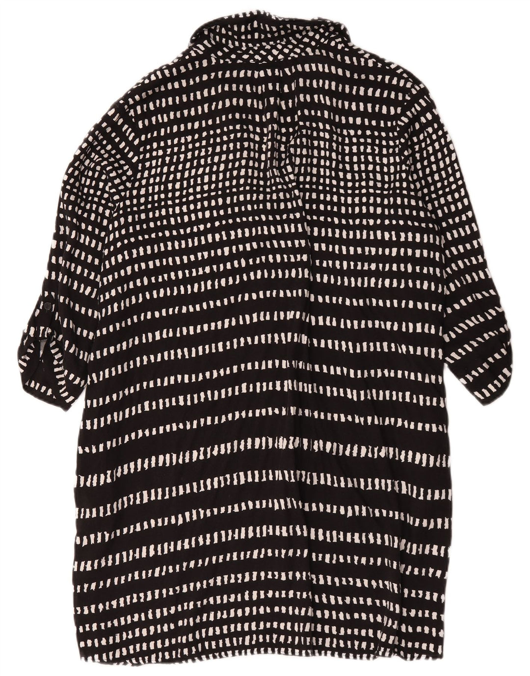 Hobbs Γυναικείο φόρεμα 3/4 με μανίκια UK 18 XL Μαύρη γεωμετρική βισκόζη