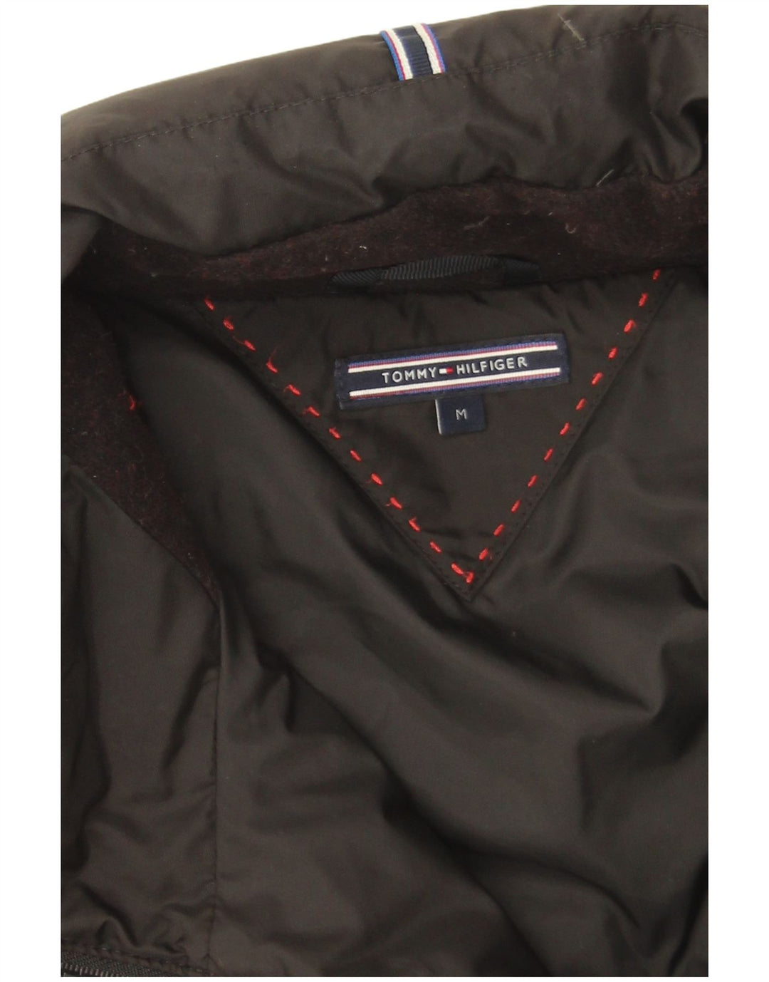 Tommy Hilfiger Γυναικείο παλτό με επένδυση UK 14 Μεσαίου Μαύρου Πολυεστέρα