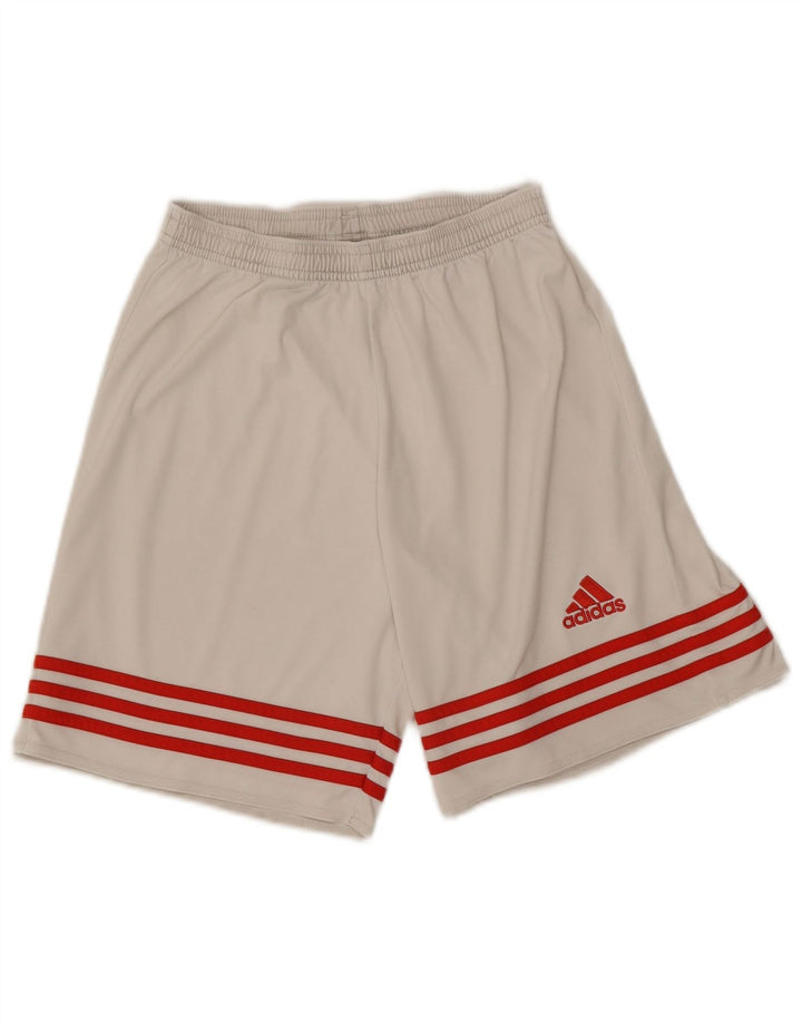 Ανδρικό σορτς Adidas Climalite από μικρό λευκό πολυαιθυλένιο