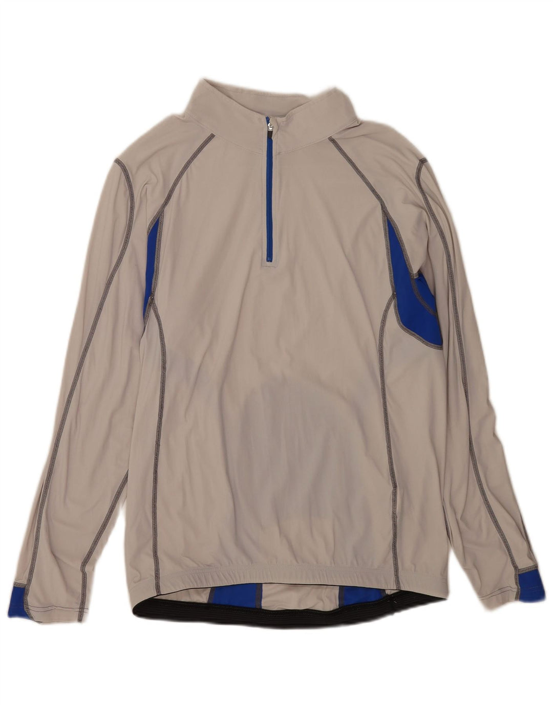 Slam ανδρική φόρμα πουλόβερ με φερμουάρ Top XL Grey Colourblock Polyamide