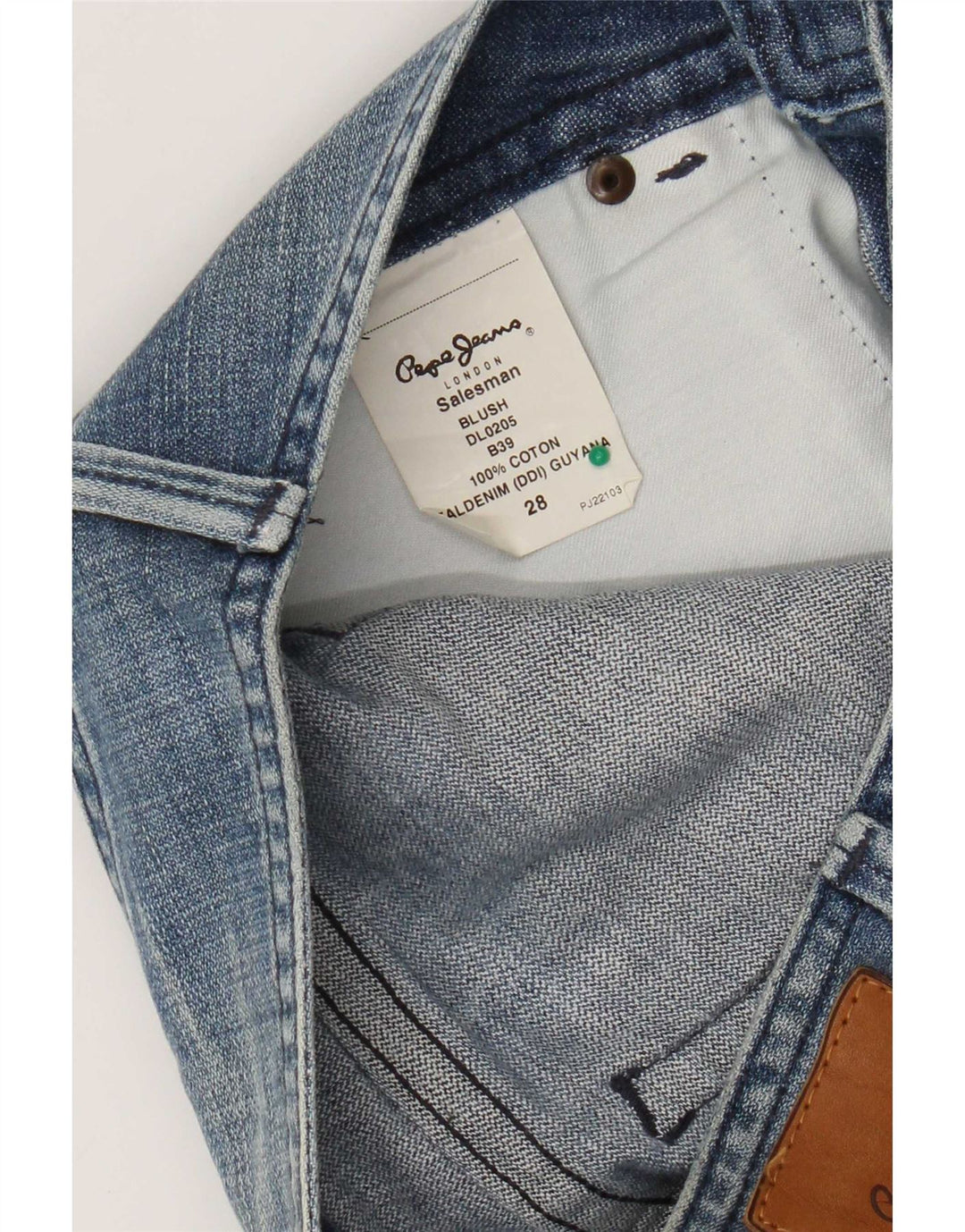 PEPE Jeans Γυναικείο ίσιο W28 L34 Μπλε βαμβακερό