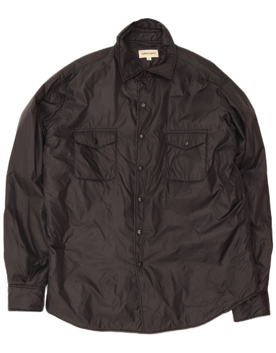 Alberto Aspesi Ανδρικό Bomber Jacket UK 42 XL Black Polyamide