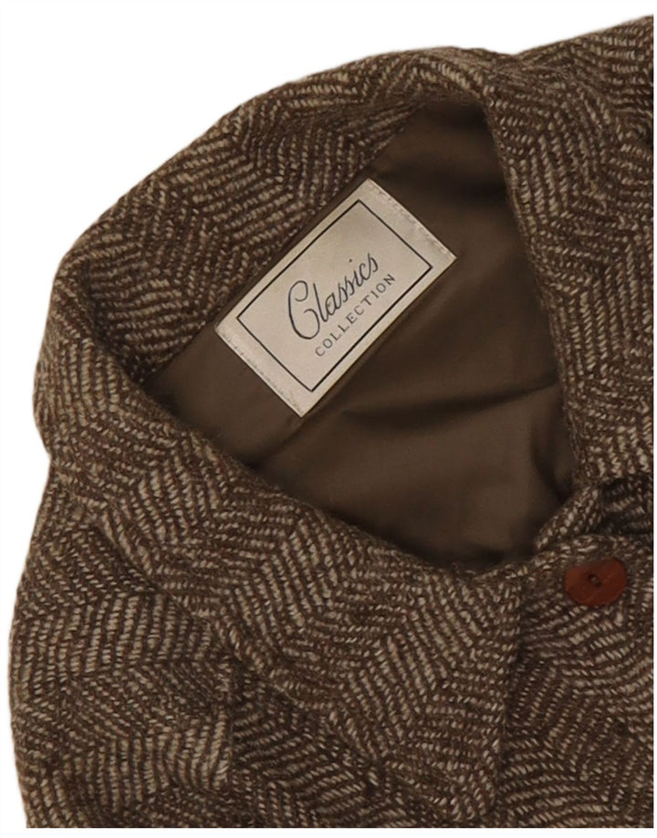 Classics Γυναικείο μπουφάν blazer UK 14 Large Khaki Ψαροκόκαλο