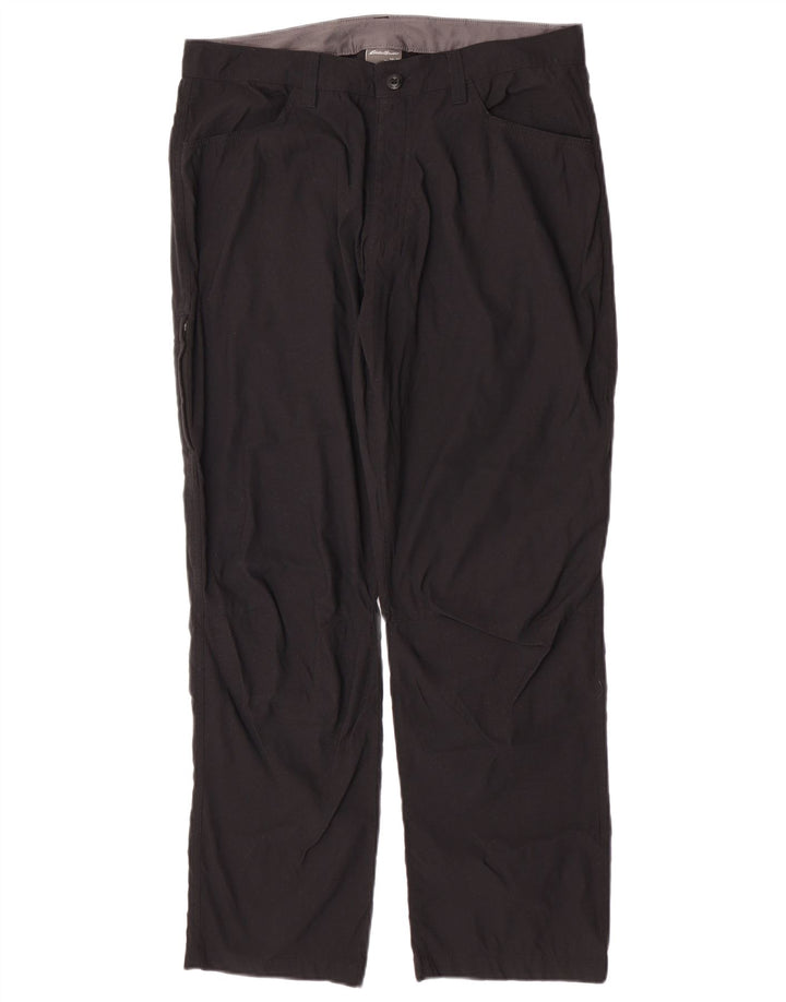 Eddie Bauer Ανδρικό ίσιο παντελόνι Cargo W34 L30 Μαύρο νάιλον