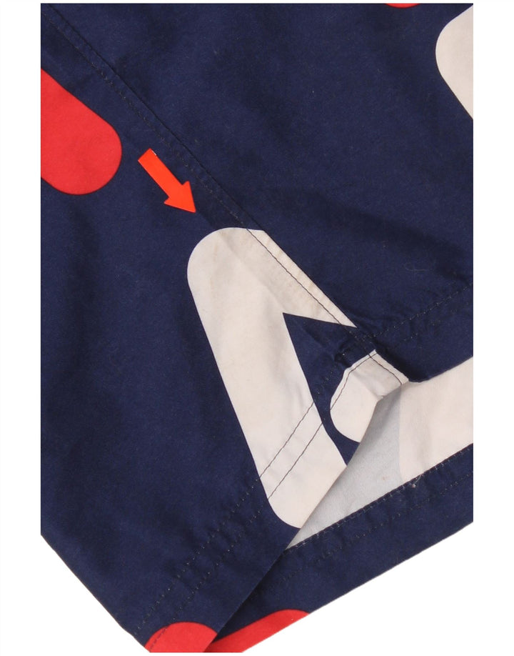 Ανδρικό γραφικό σορτς κολύμβησης Fila XL Navy Blue Polyester