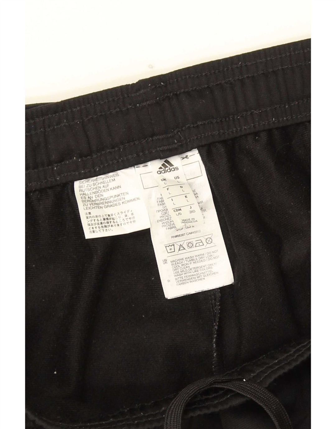 Ανδρική φόρμα Adidas Παντελόνι Joggers Μεγάλο Μαύρο Πολυεστέρα