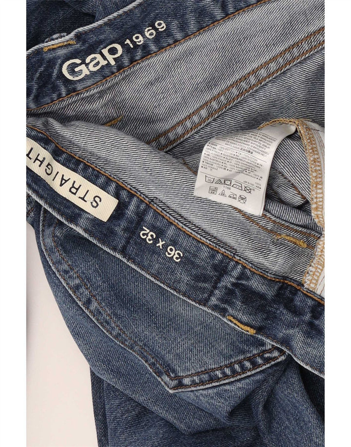 Gap Γυναικείο ίσιο τζιν W36 L32 Μπλε βαμβακερό