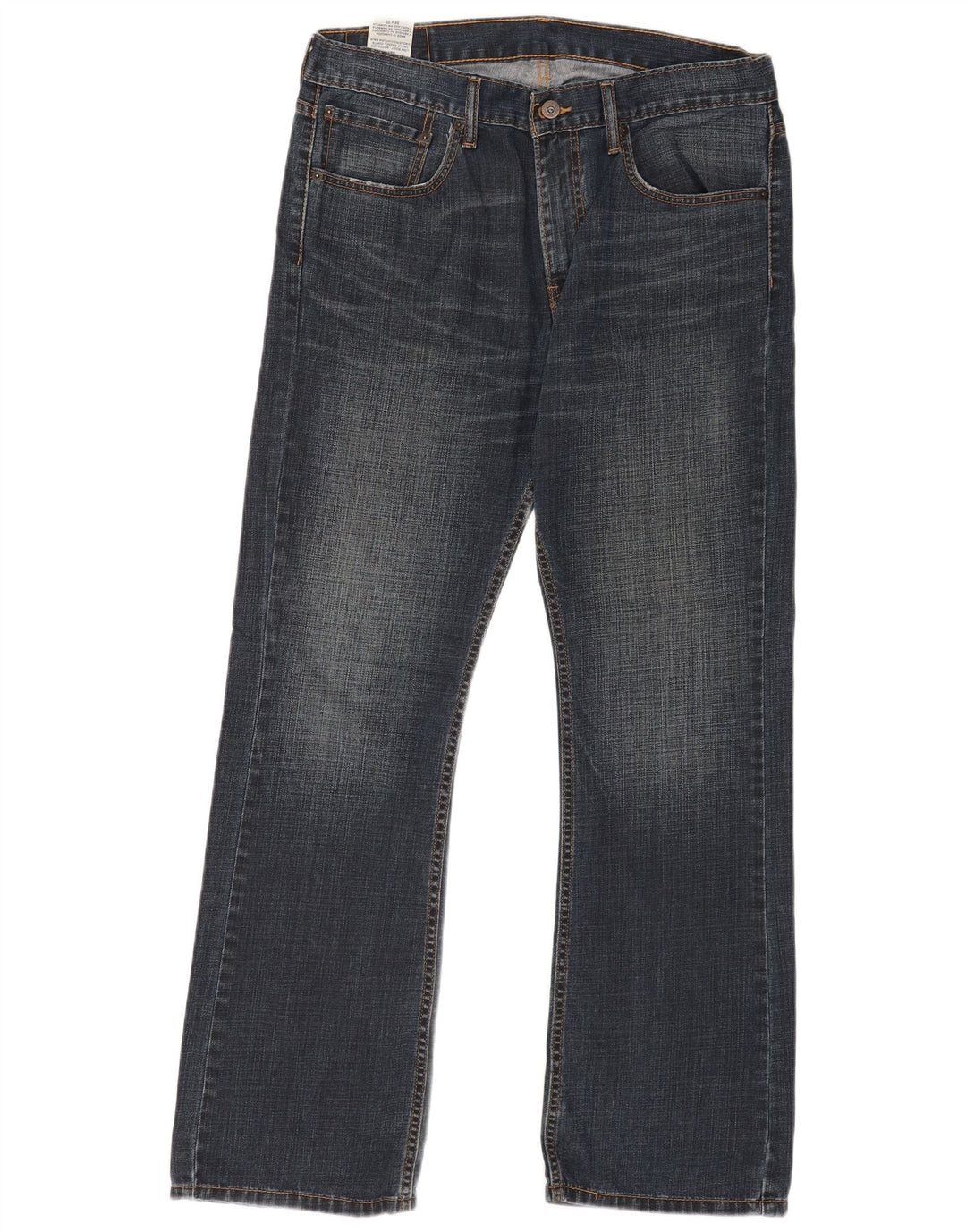 Levi's Mens 527 Bootcut Jeans W34 L32 Navy Blue Cotton