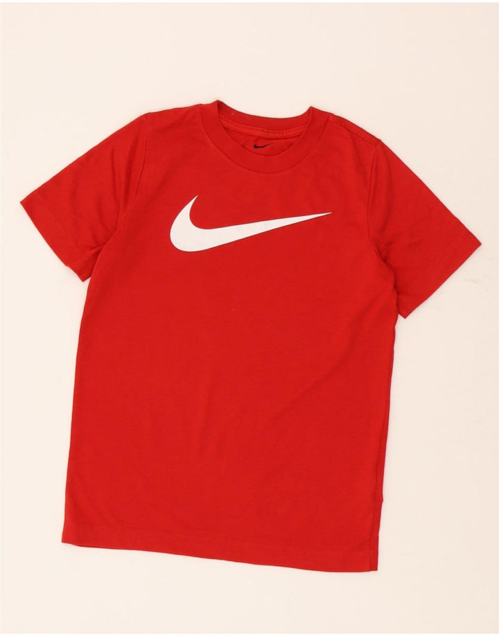 Μπλουζάκι Nike Boys Dri Fit Graphic T-shirt 10-11 ετών Μεσαίο κόκκινο πολυεστέρα