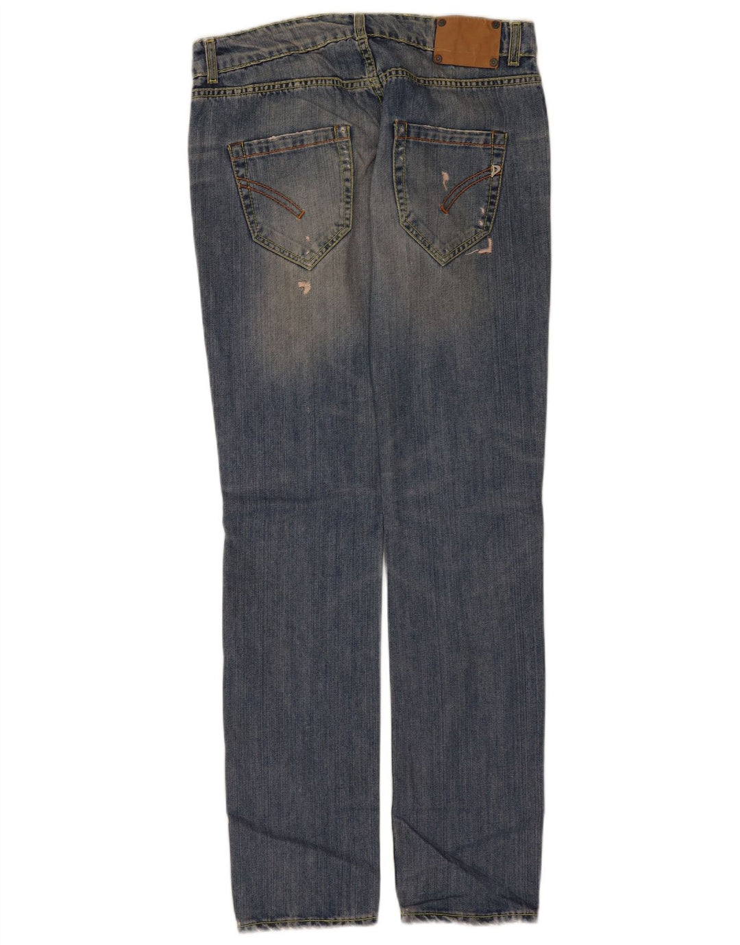 Dondup Γυναικείο Distressed Straight Jeans W30 L34 Μπλε βαμβακερό