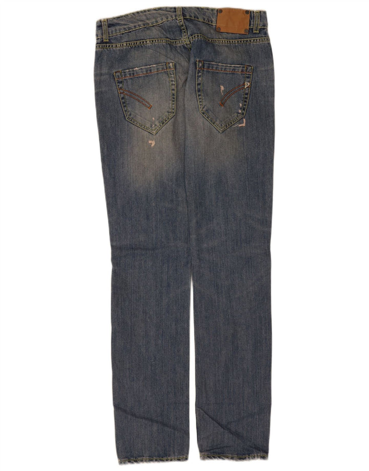 Dondup Γυναικείο Distressed Straight Jeans W30 L34 Μπλε βαμβακερό