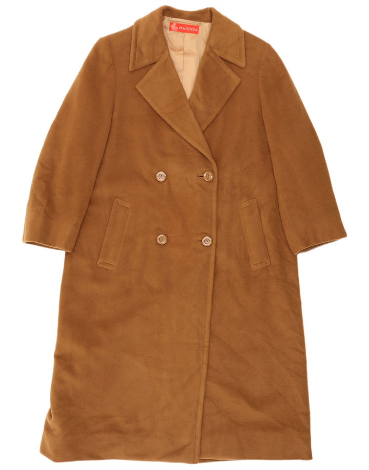 Piacenza Γυναικείο παλτό με διπλό στήθος UK 12 Medium Beige