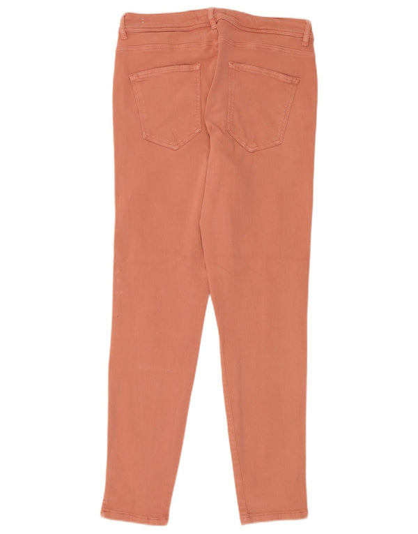 Zara Γυναικείο Skinny Jeans EU 44 XL W34 L28 Πορτοκαλί βαμβακερό