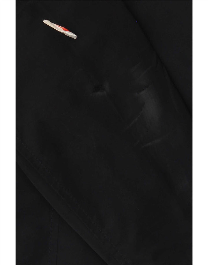 Zara Mens Utility Jacket UK 38 Medium Navy Blue Polyester