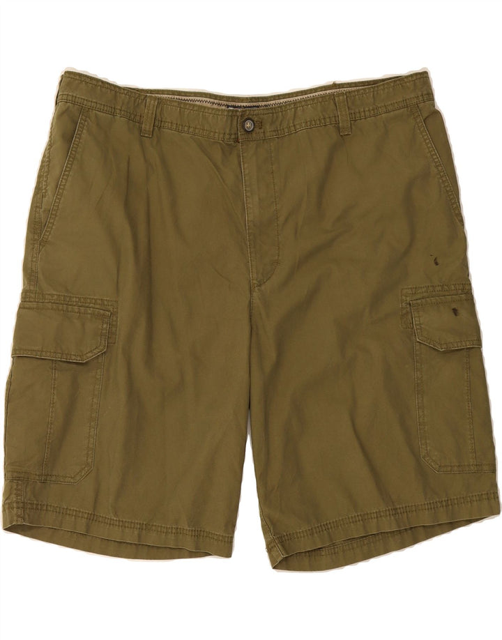 IZOD Mens Cargo Shorts W42 2XL Khaki Cotton Vintage Izod and Second-Hand Izod from Messina Hembry 