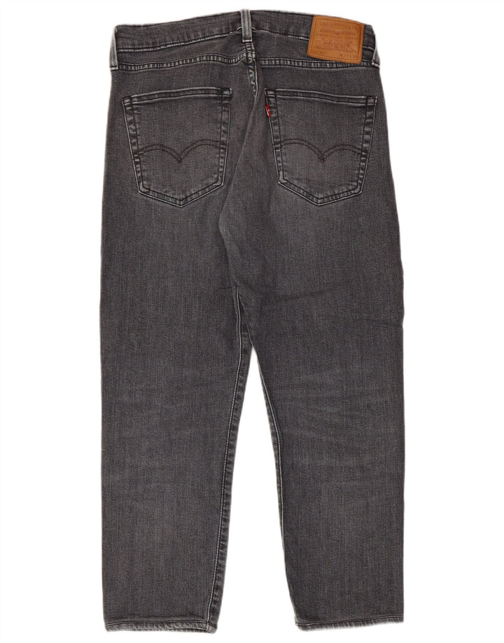 Levi's Mens 502 Tapered Cropped Jeans W31 L24 Γκρι βαμβακερό