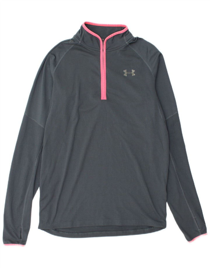 Ανδρική φόρμα πουλόβερ με φερμουάρ Under Armour Top Medium Grey