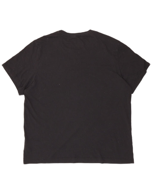 Ανδρικό T-shirt NIKE Dri Fit Top 2XL Μαύρο βαμβακερό