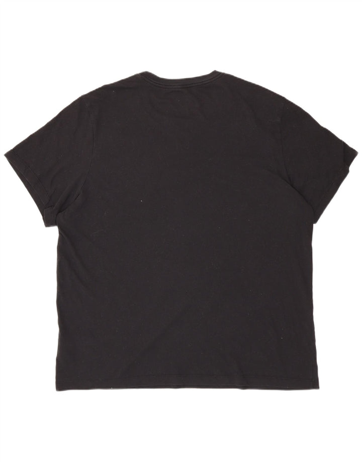 Ανδρικό T-shirt NIKE Dri Fit Top 2XL Μαύρο βαμβακερό