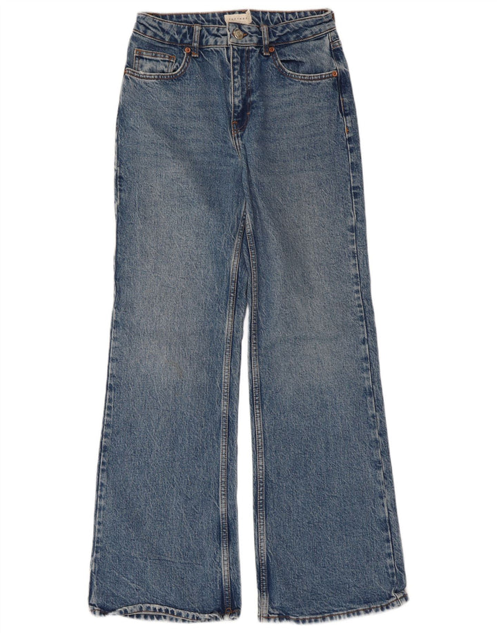Topshop Γυναικείο Relaxed Flared Jeans W26 L30 Blue Cotton