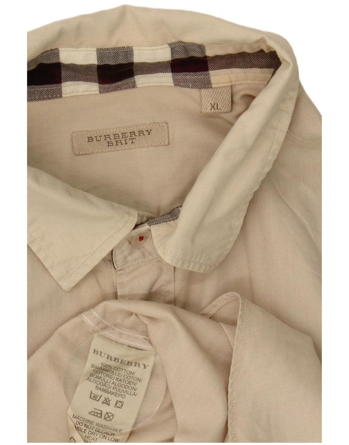 Ανδρικό πουκάμισο Burberry XL Μπεζ βαμβακερό