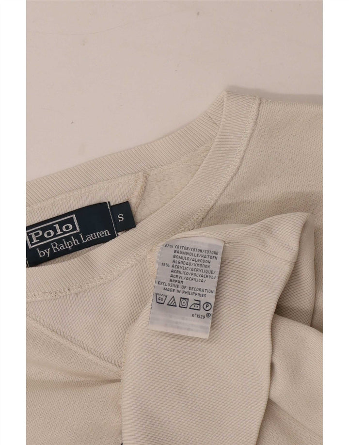 Γραφικό ανδρικό φούτερ Polo Ralph Lauren Jumper Small Off White