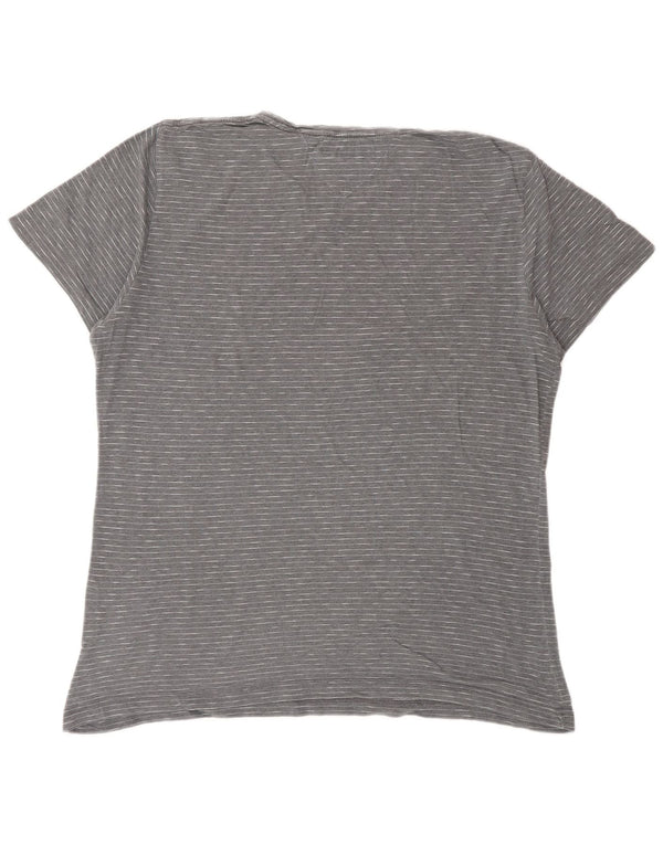 Ανδρικό T-Shirt TOMMY HILFIGER Top Large Grey Pinstripe