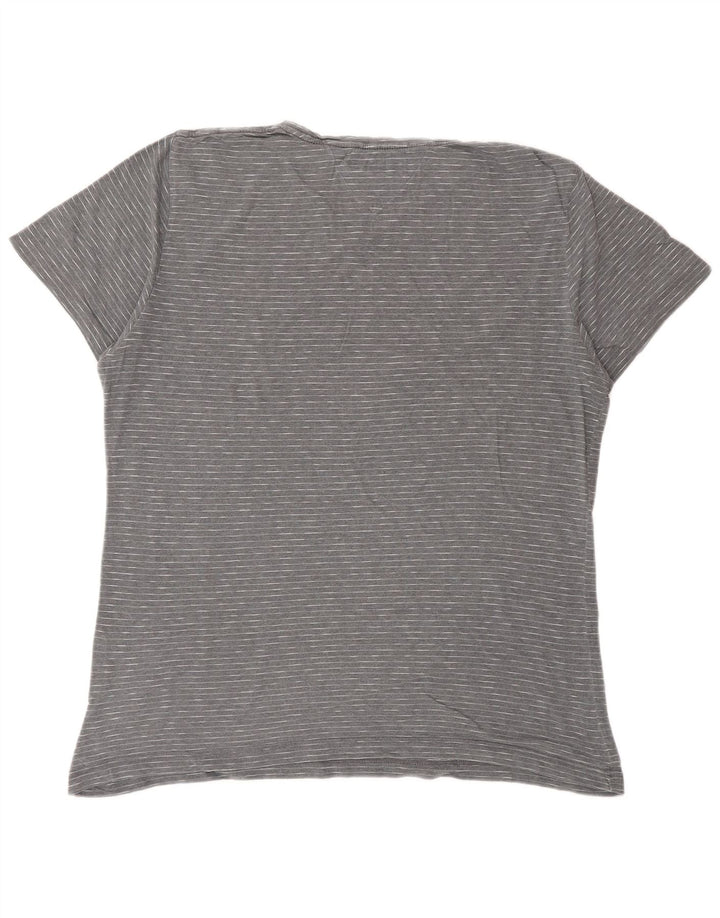 Ανδρικό T-Shirt TOMMY HILFIGER Top Large Grey Pinstripe