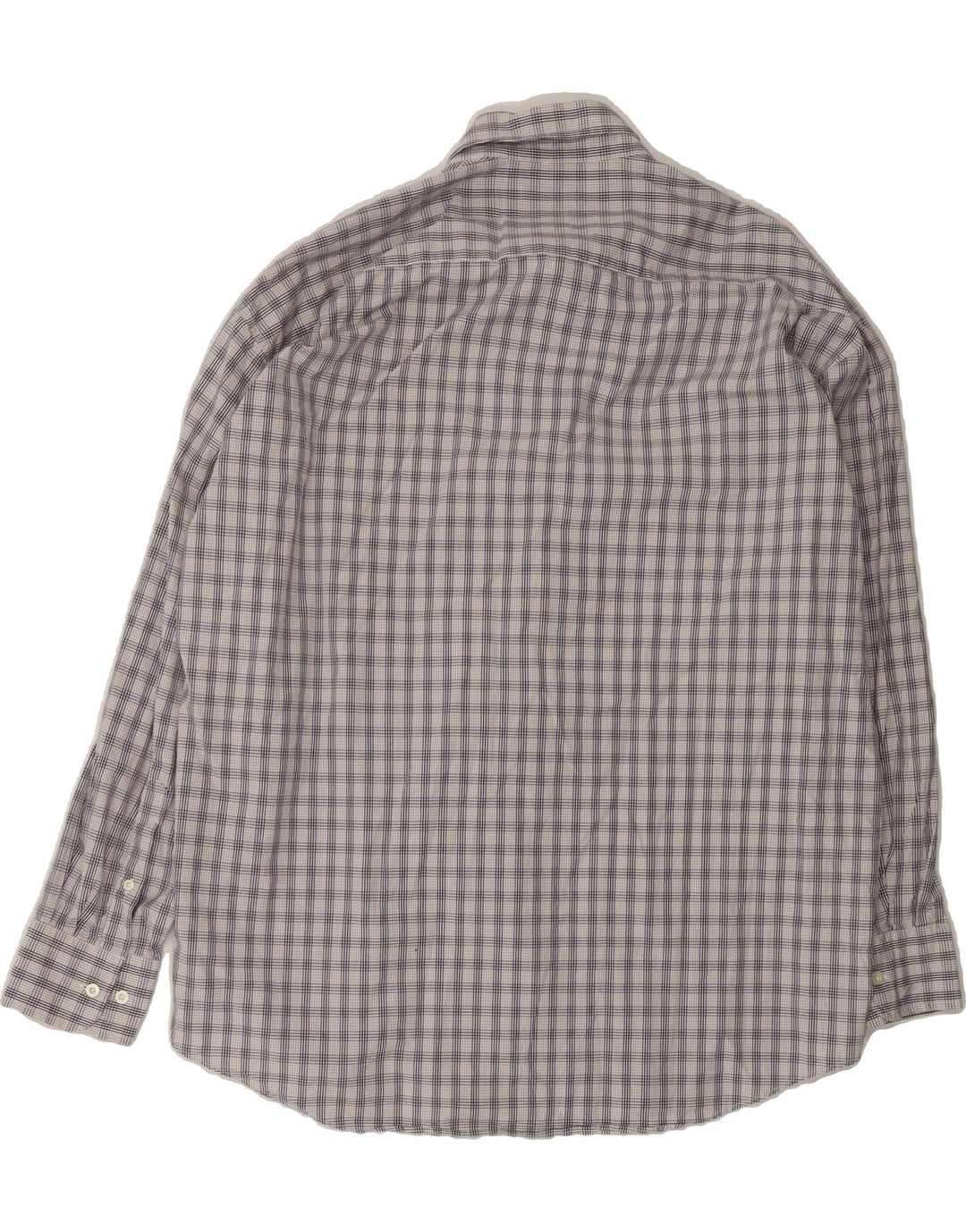 NAUTICA Mens Shirt 2XL Grey Check Cotton Vintage Nautica and Second-Hand Nautica from Messina Hembry 
