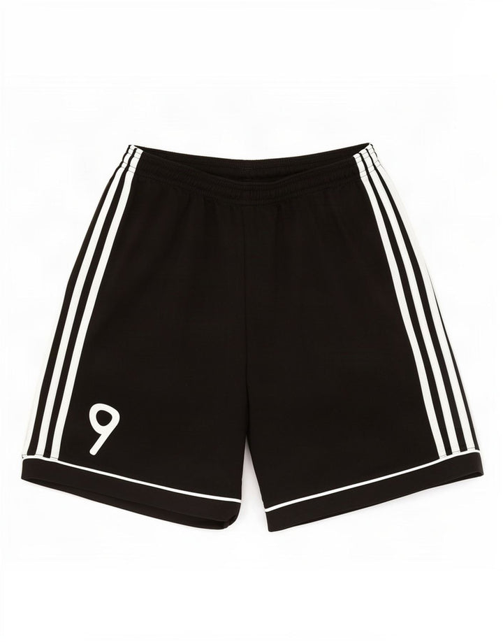 Ανδρικό αθλητικό σορτς Adidas Climalite Graphic, μεσαίο μαύρο πολυεστέρα