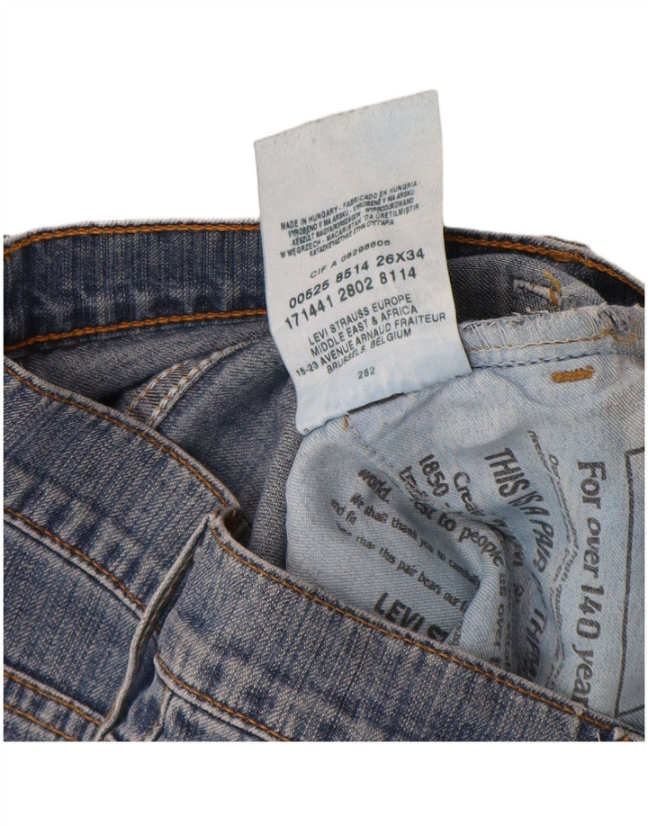 Γυναικείο τζιν Levi's Flared W26 L34 Blue Cotton