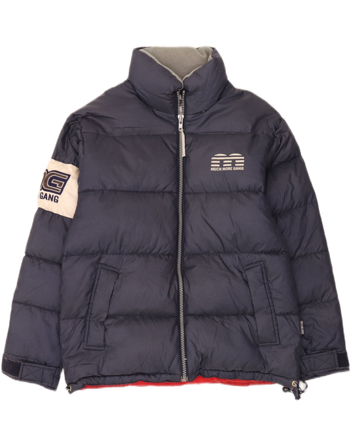 Πολύ περισσότερα Ανδρικά γραφικά τζάκετ UK 38 Medium Navy Blue Colorblock