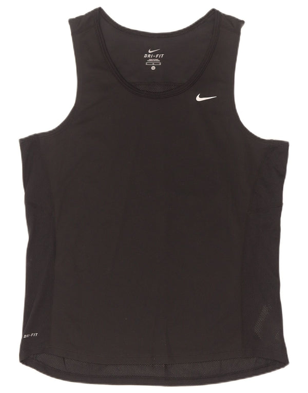 Ανδρικό γιλέκο Nike Dri Fit, μεσαίο μαύρο πολυεστέρας