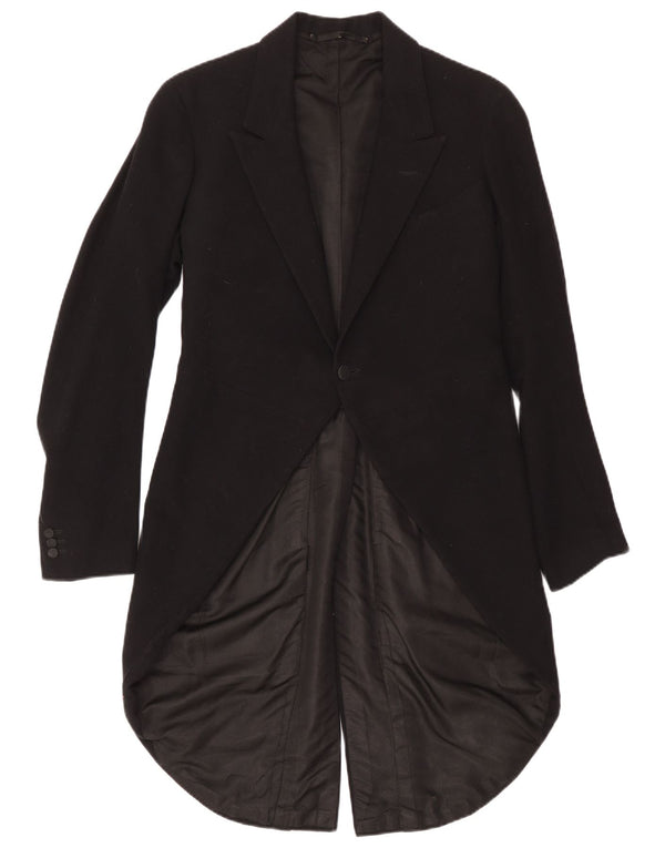 Vintage Ανδρικό Σακάκι Blazer με 1 κουμπί UK 34 XS Μαύρο
