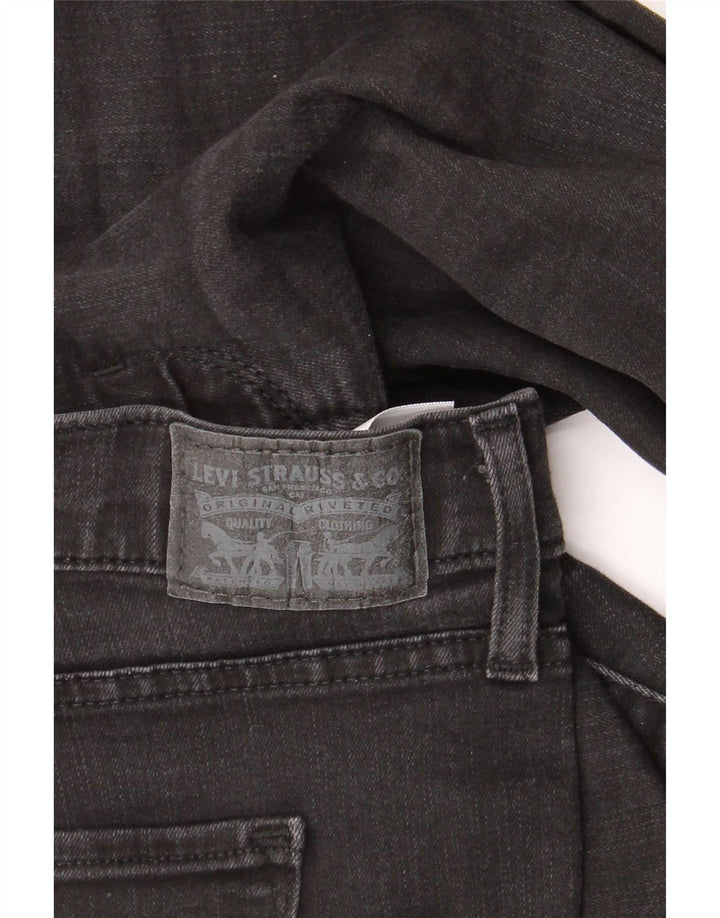 Levi's Womens 314 Shaping Straight Jeans W32 L30 Μαύρο βαμβακερό