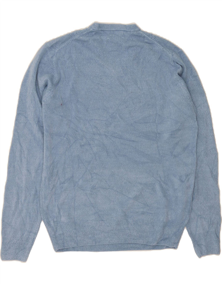 DOCKERS Mens V-Neck Jumper Sweater Medium Blue Acrylic Vintage Dockers and Second-Hand Dockers from Messina Hembry 