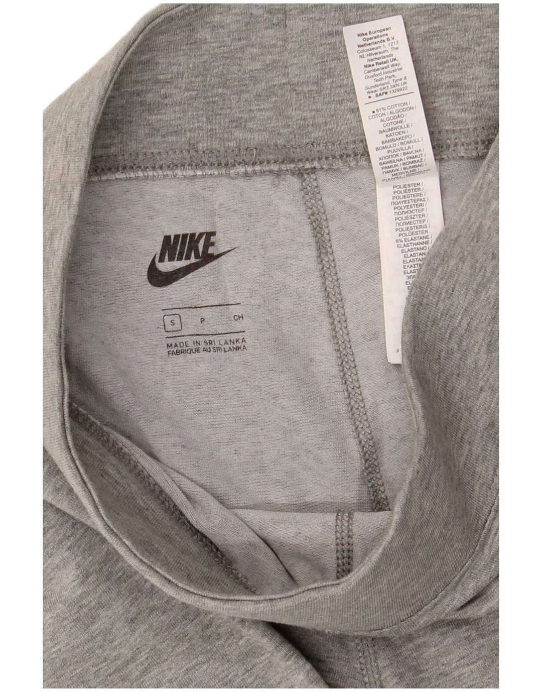 Γυναικεία γραφικά κολάν NIKE UK 10 Small Grey Cotton