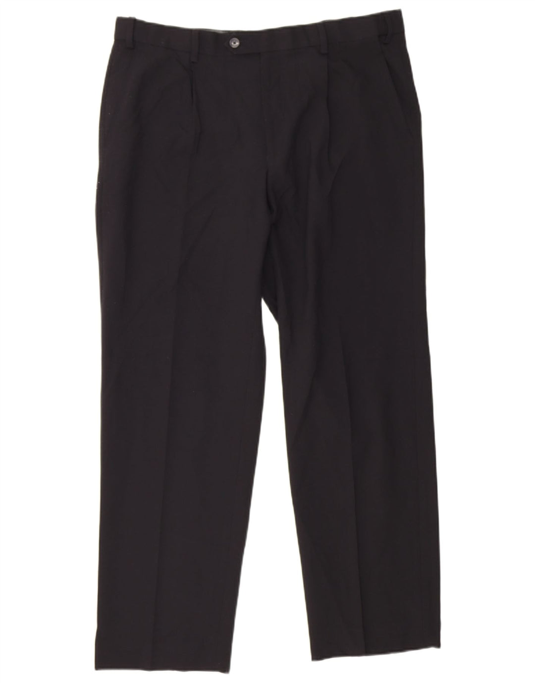 Marks & Spencer Ανδρικό παντελόνι κανονικό κοστούμι W36 L29 μαύρο πολυεστέρα