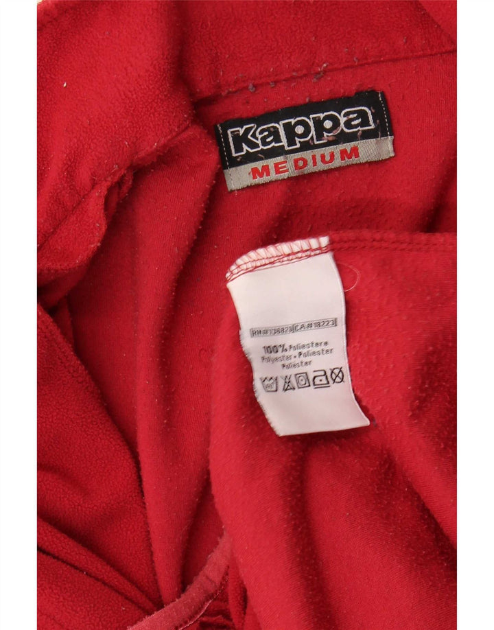 Kappa Ανδρικό Fleece Jacket UK 36 Small Red Polyester