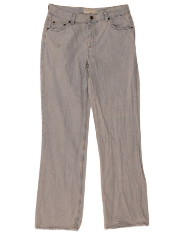 Topshop Γυναικείο Straight Jeans UK 12 Medium W30 L32 Blue Cotton