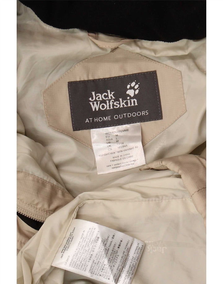 Jack Wolfskin γυναικείο παλτό με κουκούλα UK 12/14 Μεσαίο μπεζ πολυεστέρας