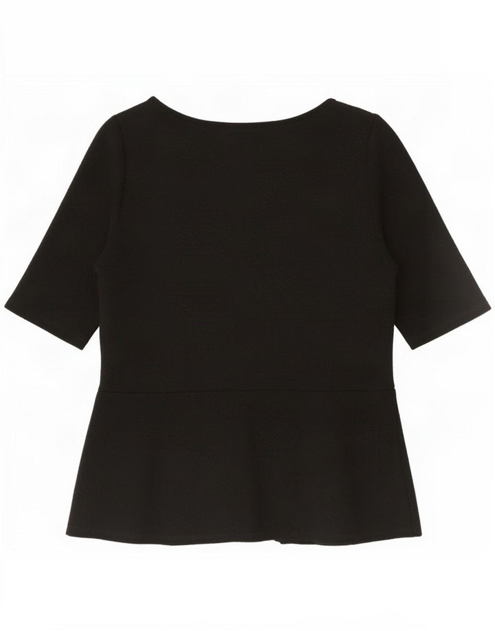 Marks & Spencer Γυναικεία Μπλούζα Τοπ UK 10 Small Black Polyester
