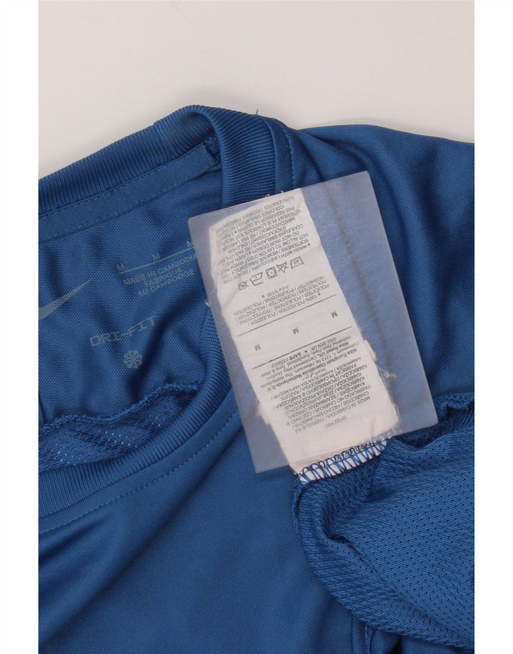 Ανδρικό μπλουζάκι Nike Dri Fit Τοπ μεσαίου μπλε πολυεστέρα