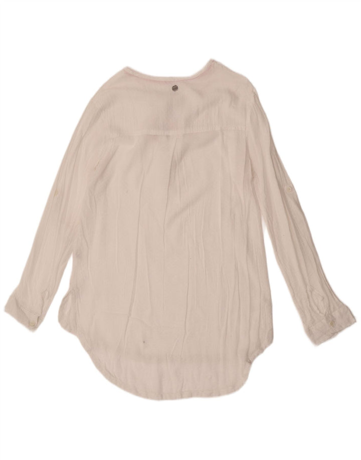 Rip Curl Γυναικεία See Through Μακρυμάνικη Μπλούζα UK 14 Large White