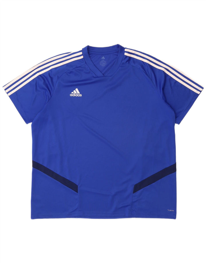 Ανδρικό T-Shirt Adidas Climacool Top 2XL Blue Colourblock