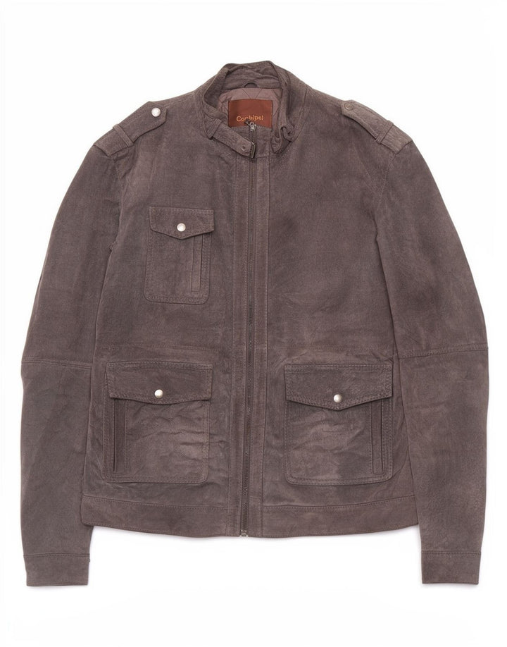 Ανδρικό δερμάτινο μπουφάν Conbipel Military IT 52 Large Grey Leather