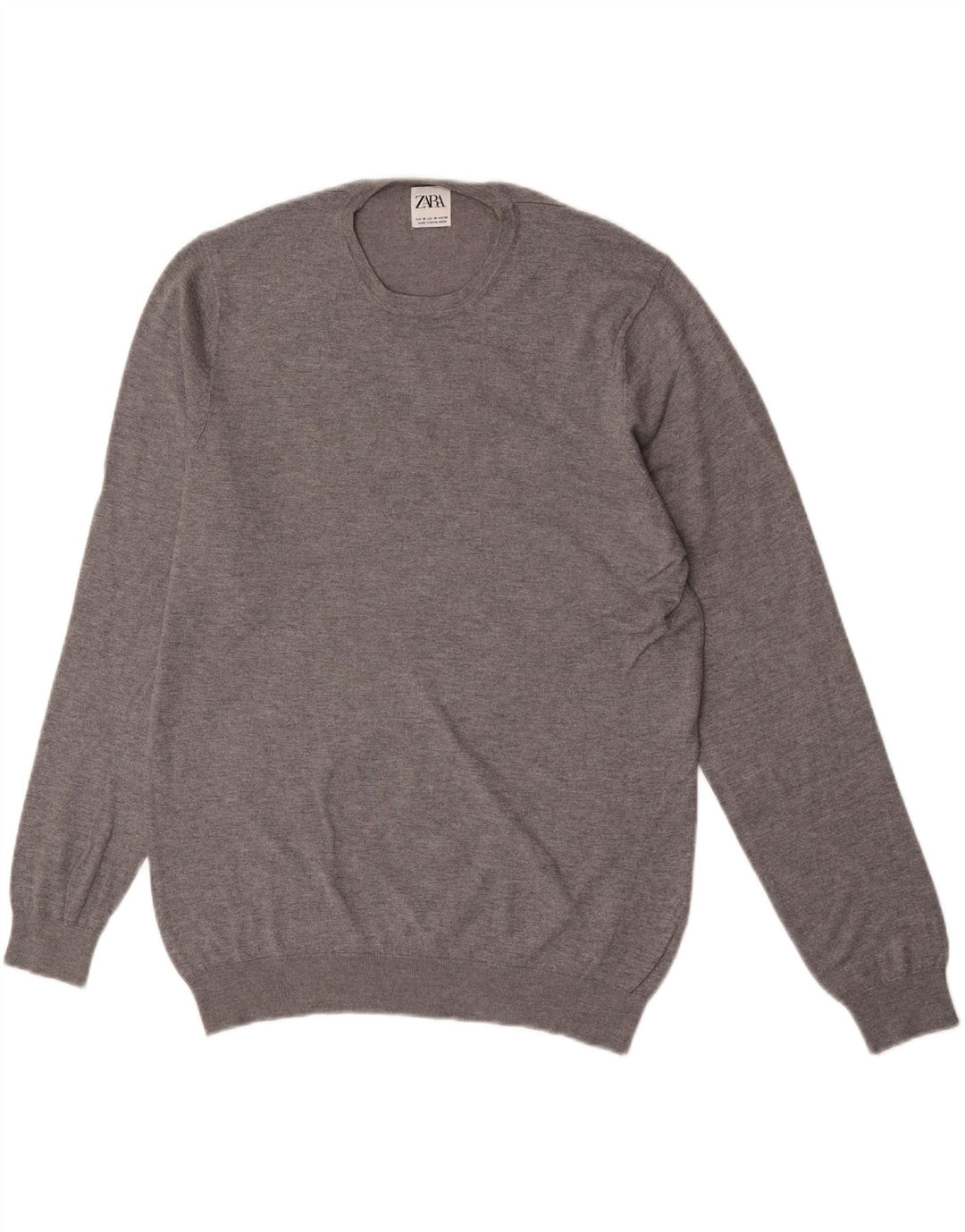 Ανδρικό πουλόβερ Zara Crew Neck Jumper Medium Grey