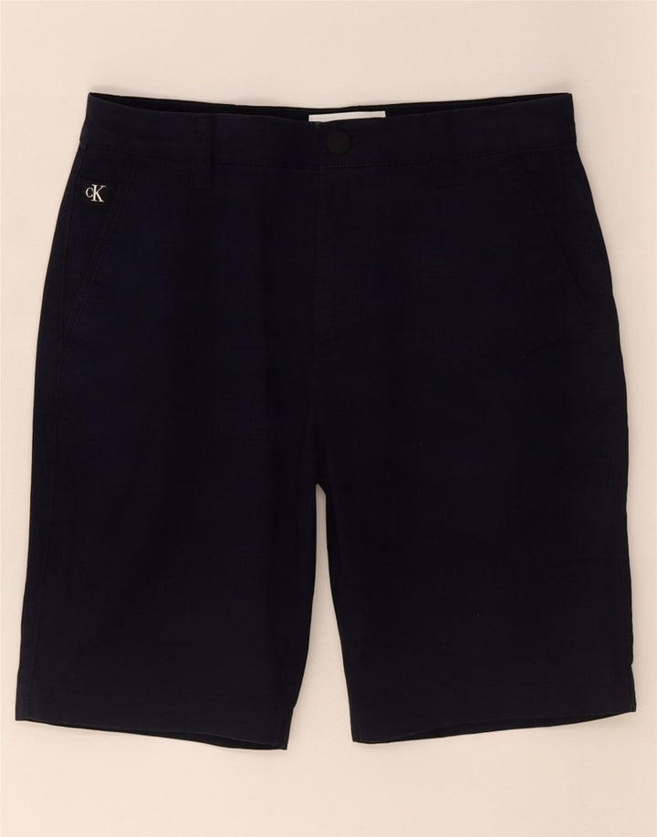 Ανδρικό σορτς Chino Calvin Klein Small W30 Navy Blue βαμβακερό