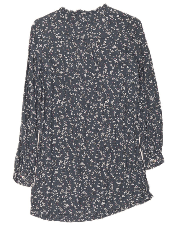 White Stuff Γυναικείο μακρυμάνικο φόρεμα Shift UK 8 Small Navy Blue Floral